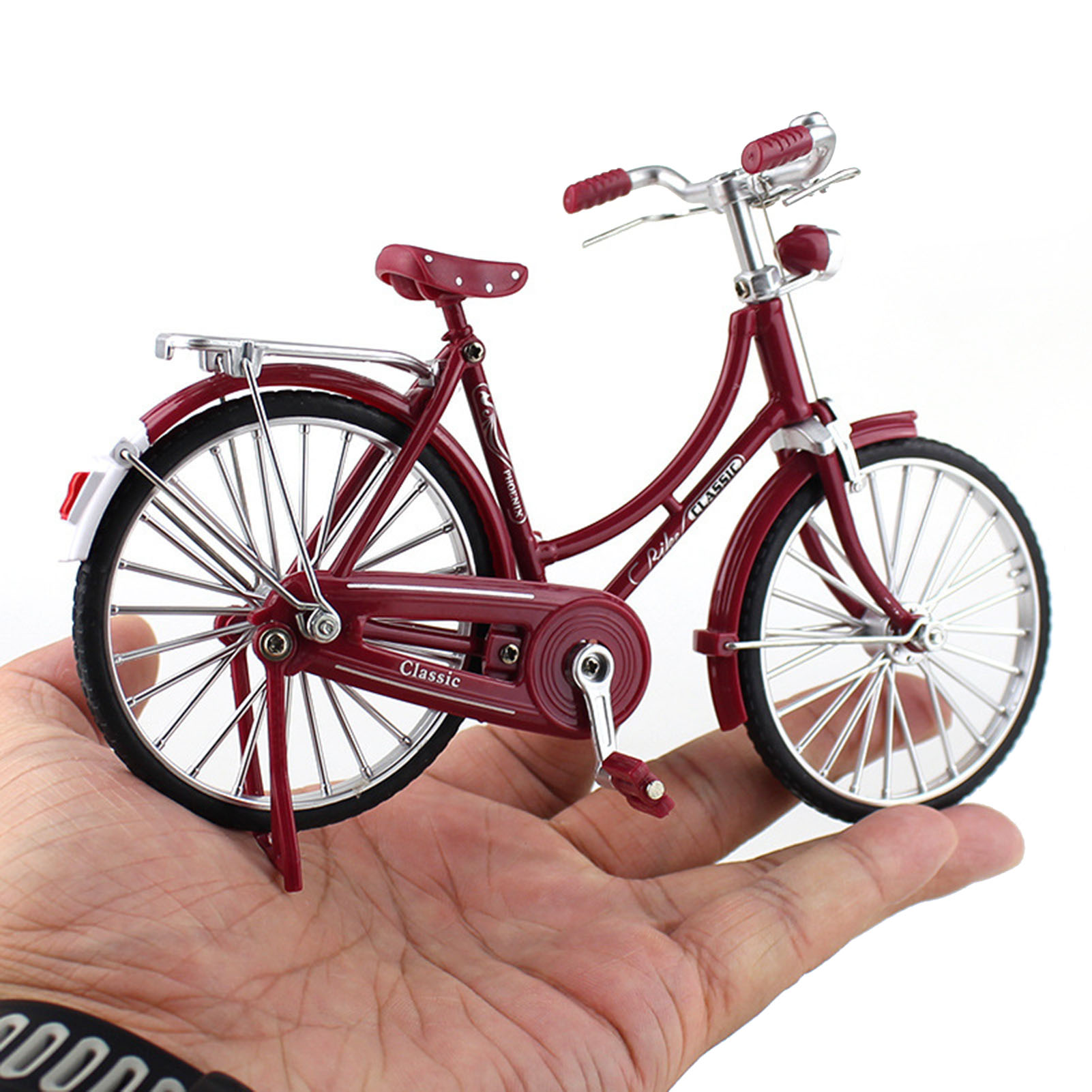 손가락 자전거 빈티지 손가락 장난감 모델 자전거 어린이 성인 홈 장식 작은 자전거 사무실 책상 커피를 장식